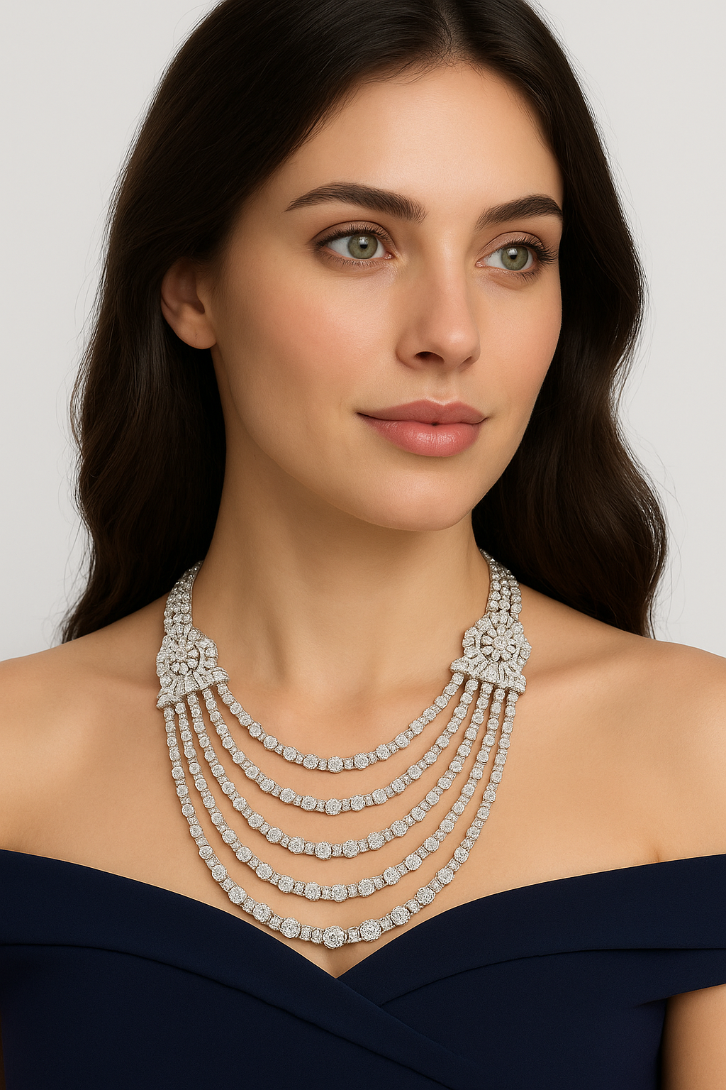Luxury diamond necklace